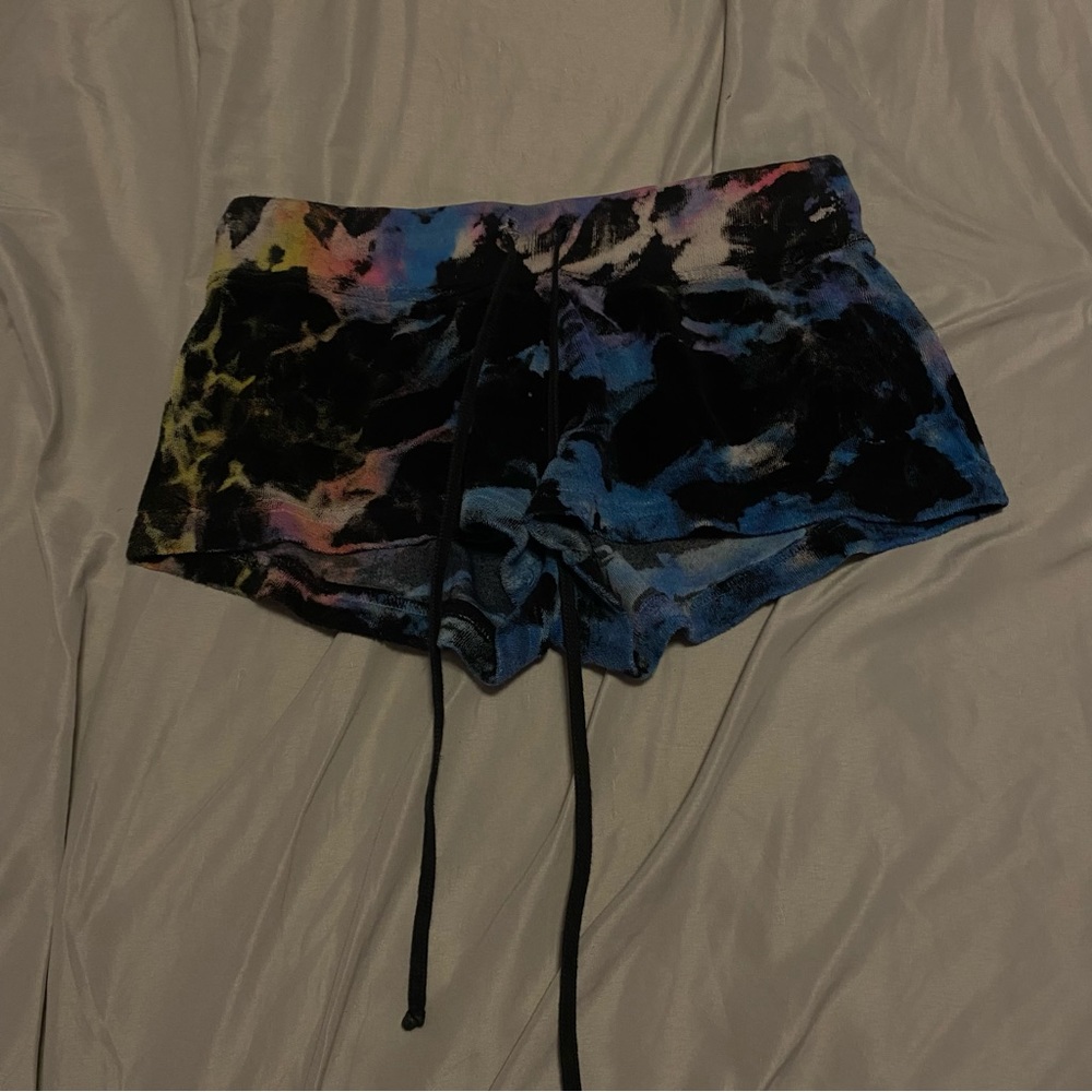 tie dye hardtail shorts